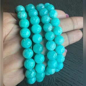 Amazonite AAA QUALITY stretch bracelet